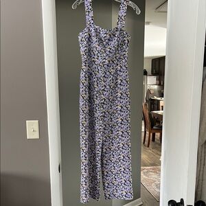 Floral Purple Jumpsuit